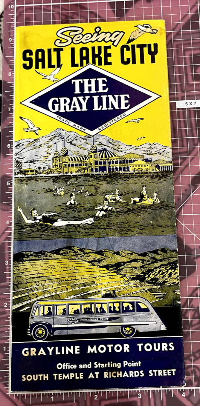 VTG Gray Line Bus Tours Brochure Seeing Salt Lake City Utah