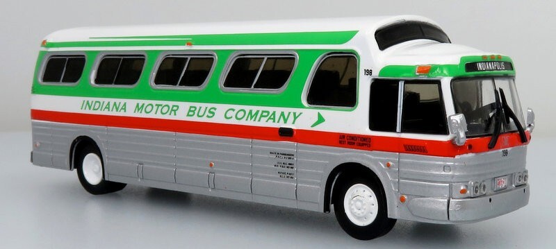 Iconic Replicas 1:87 1966 GM PD4107 “Buffalo” Coach: Indiana Motor Bus Company
