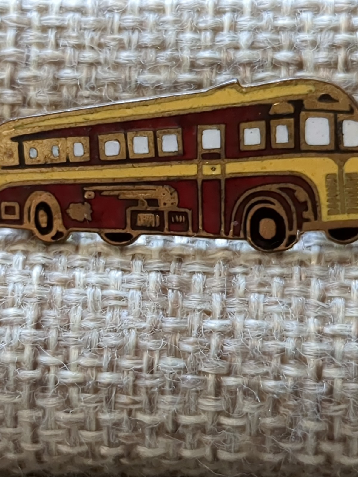 Vintage Bus Lapel Pin Collectible Bus Pin