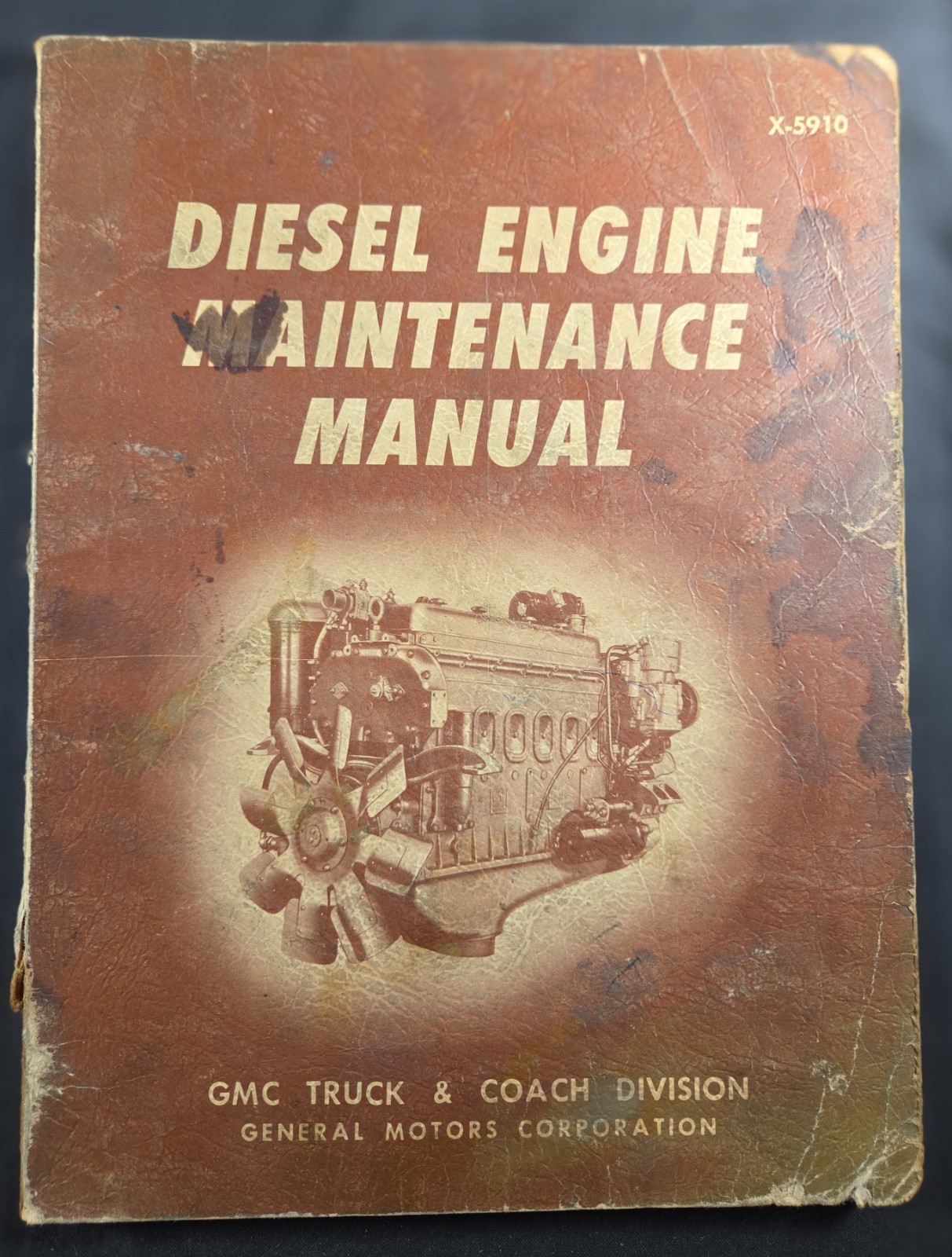 GM – Detroit Diesel Engine V-71 Operators Manual X-5910 – Truck – 1959