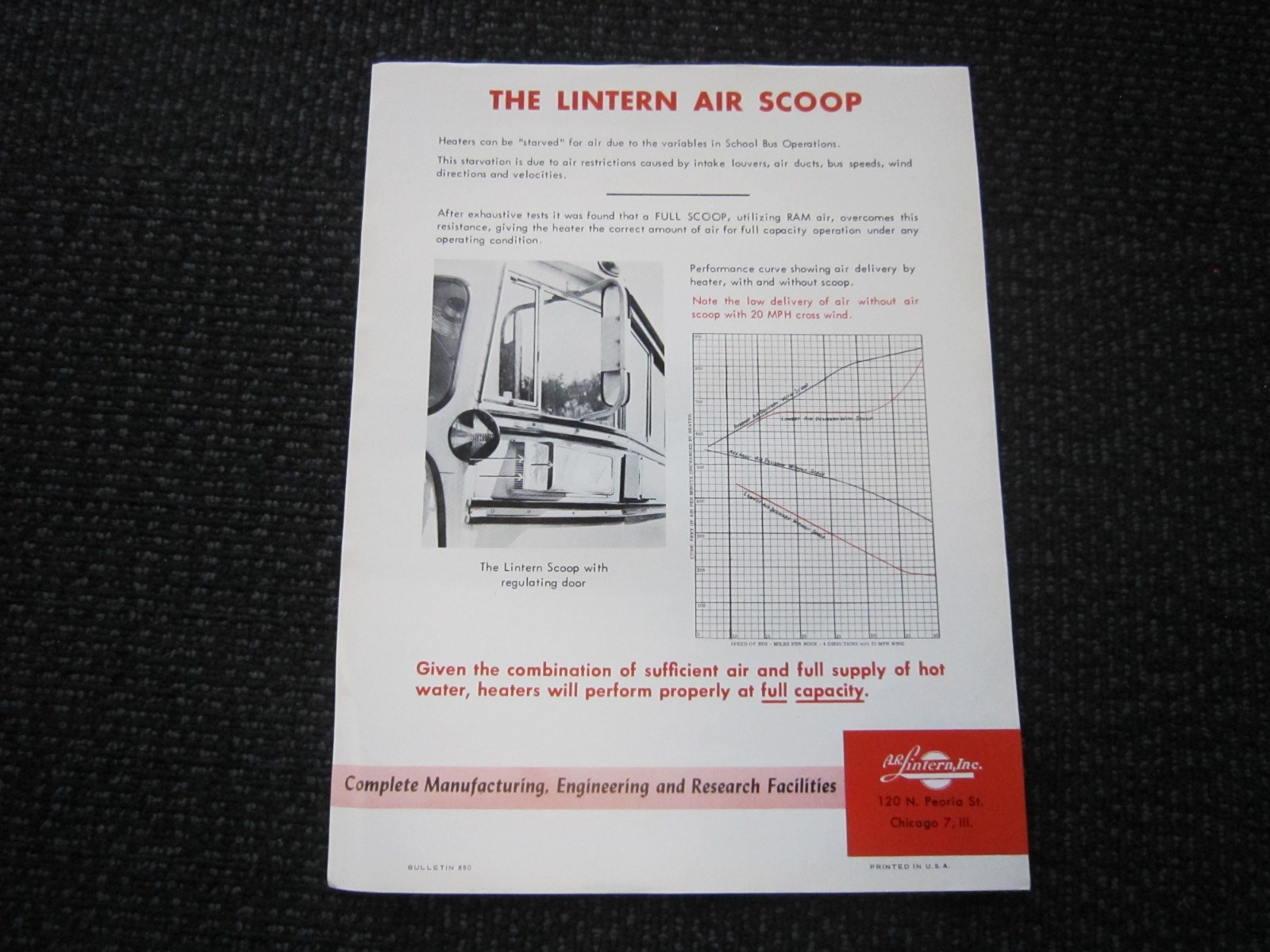 Wayne School Buss Brochures – “rare” highgrade, 1954