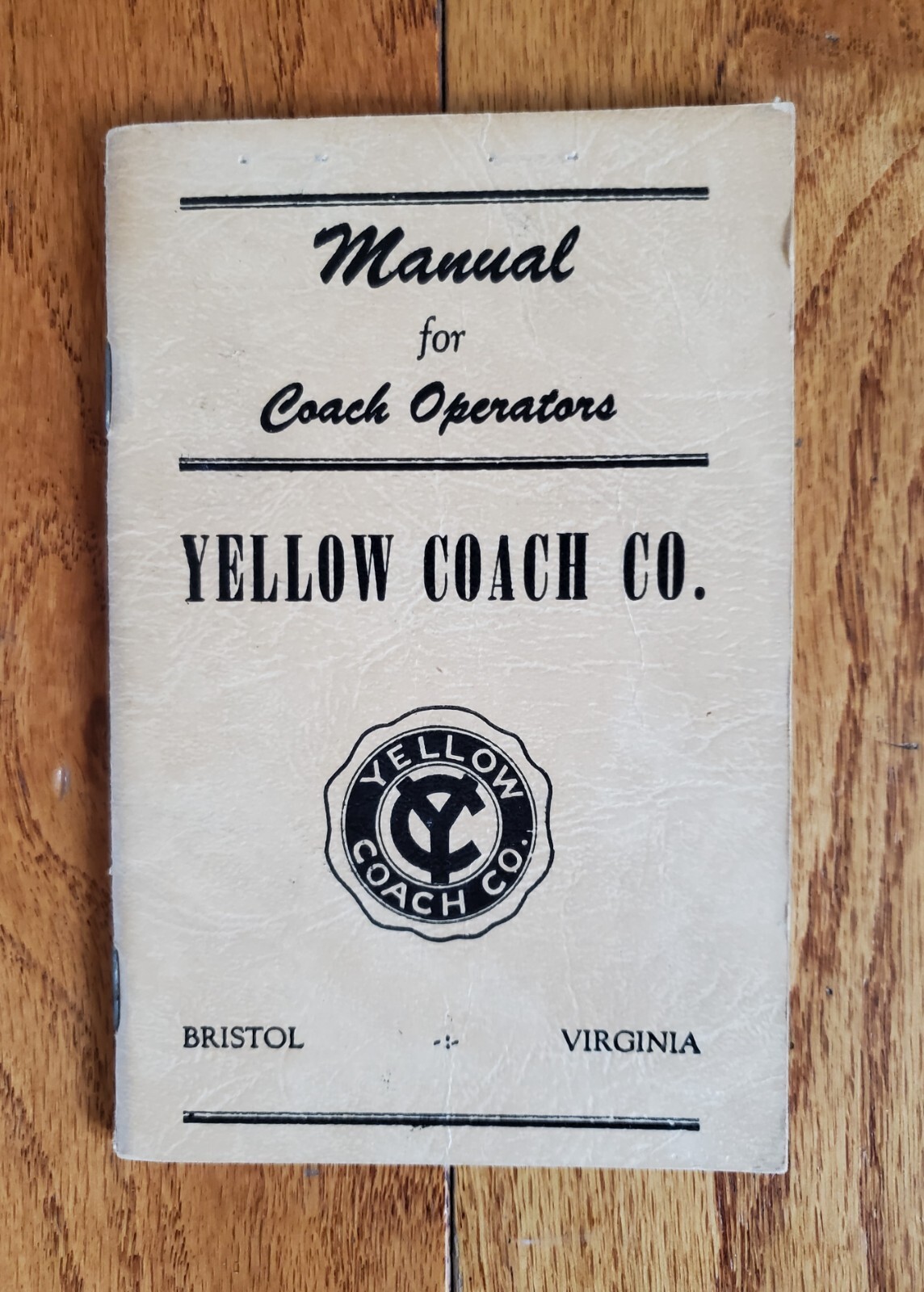 1947 YELLOW COACH COMPANY MANUAL FOR COACH OPERATORS TROLLEY BUS