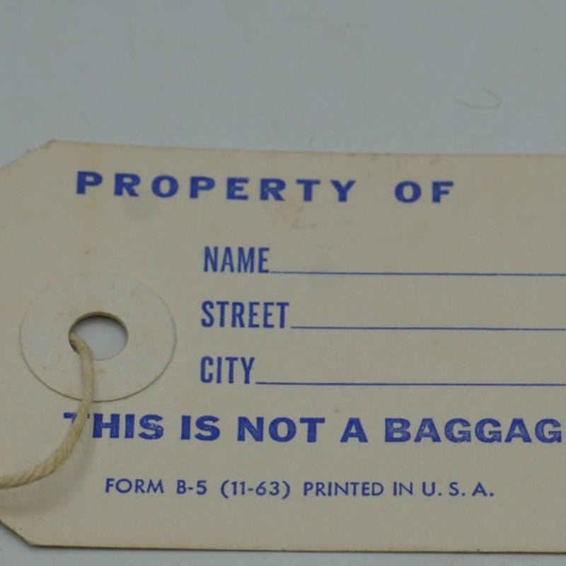 Greyhound Bus United States Steel USS New York World’s Fair Tag 1964