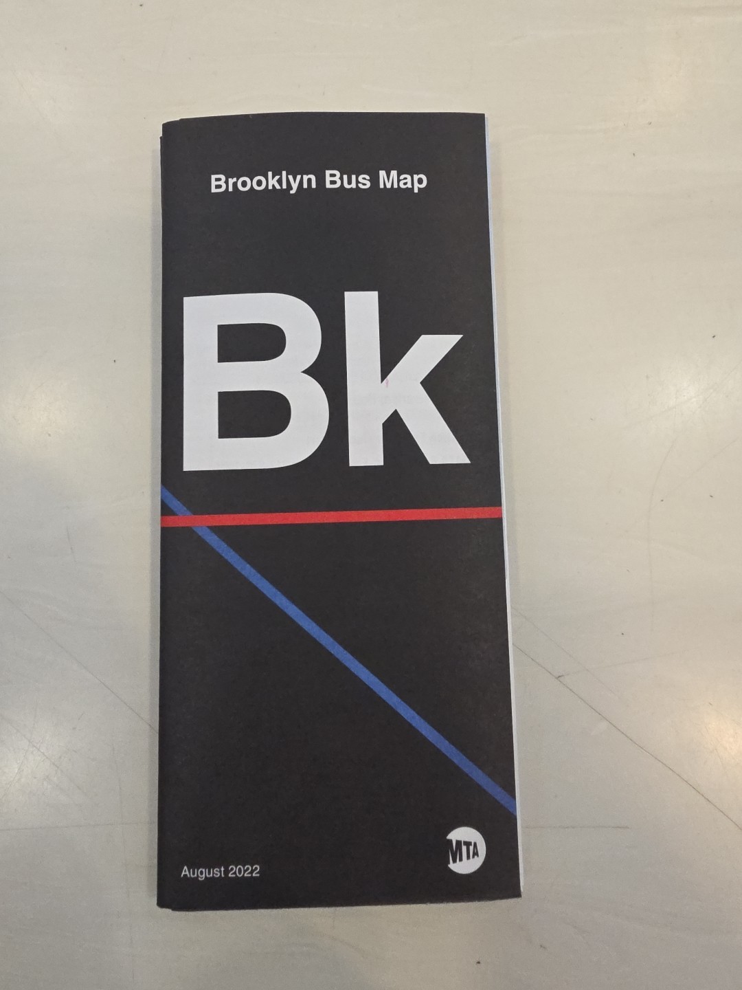 Full Size MTA Transit Brooklyn New York Bus Route Travel Map August 2022 🚍