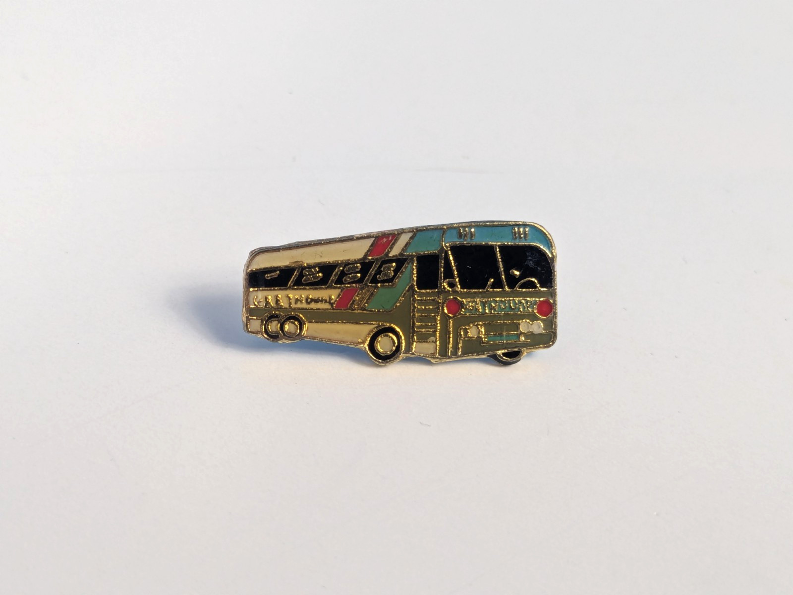 Vintage Bus Greyhound Transit Lapel Pin Hat Tack.