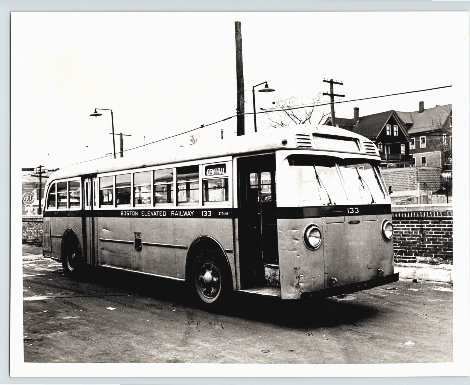 B12 Lot of 9 8×10 BUS photos Plymouth & Brockton C.R.&L. charles river BOSTON