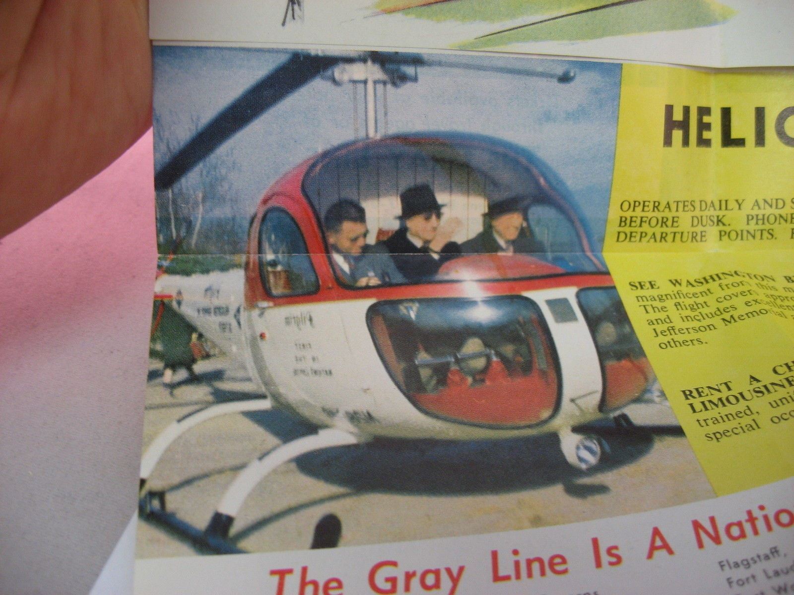 Vintage 1958 The Gray Line Brochure Washington DC Sightseeing Tours US Capitol