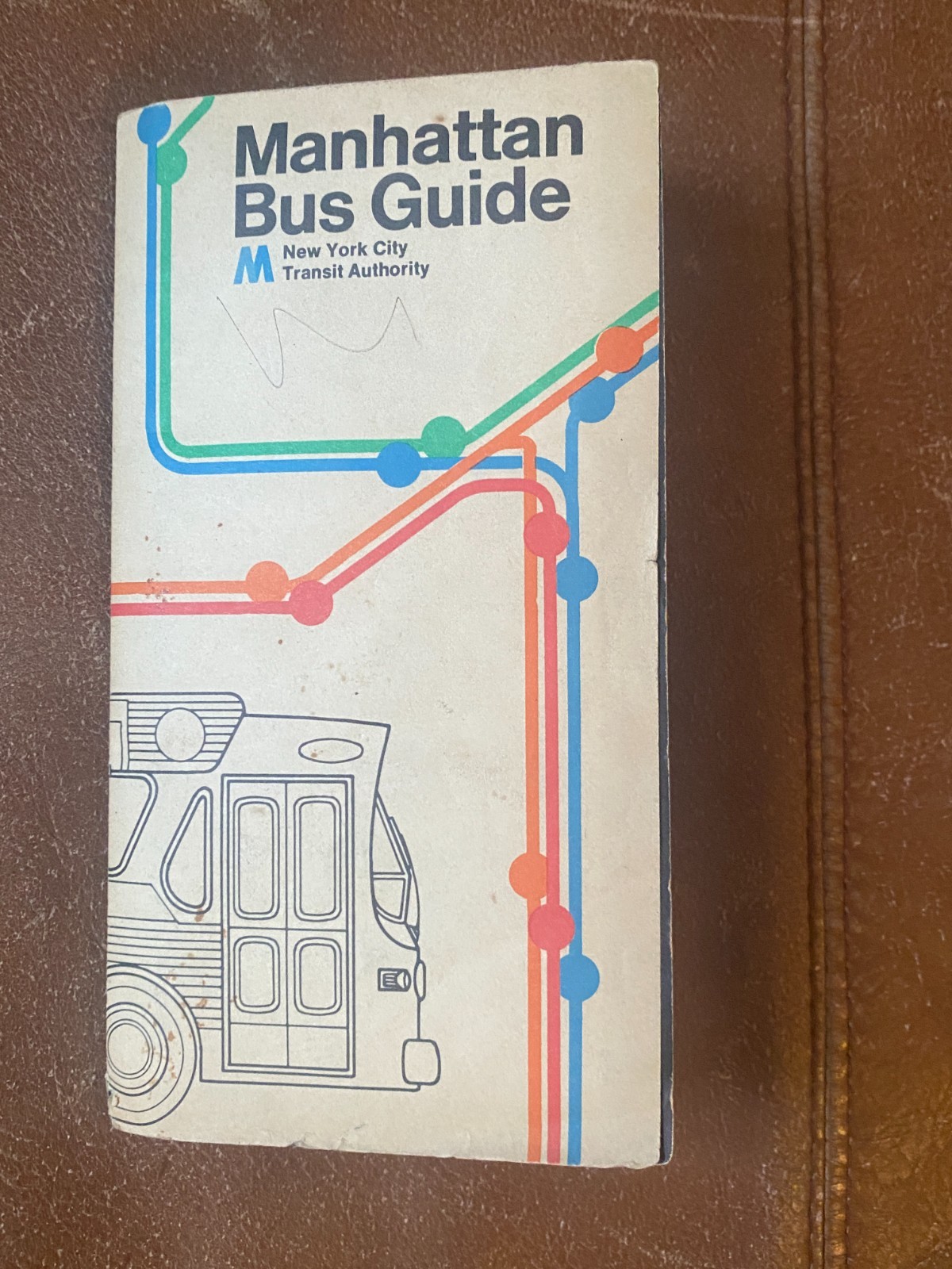 Manhattan New York City Bus Guide Transit MTA Map 1974 Revised 1976 Vintage