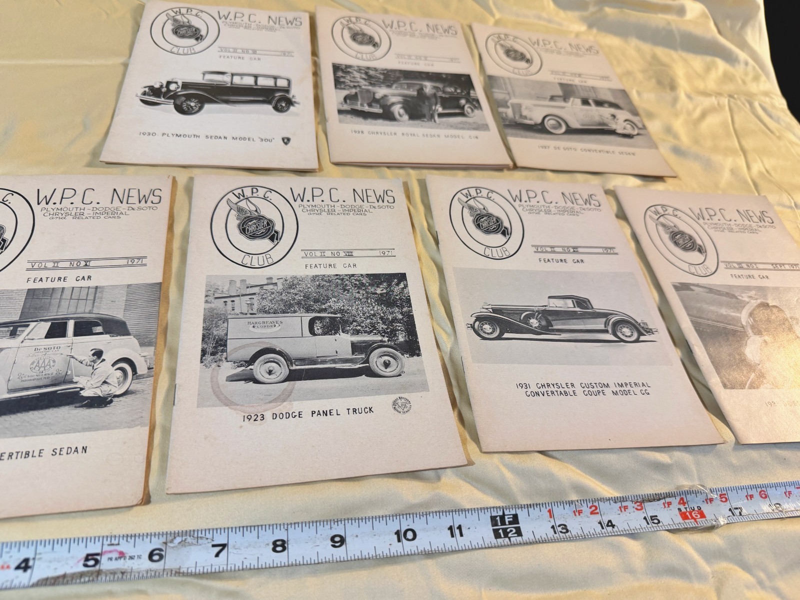 vtg W.P.C. News club magazines classic cars 1923 Dodge Panel Truck