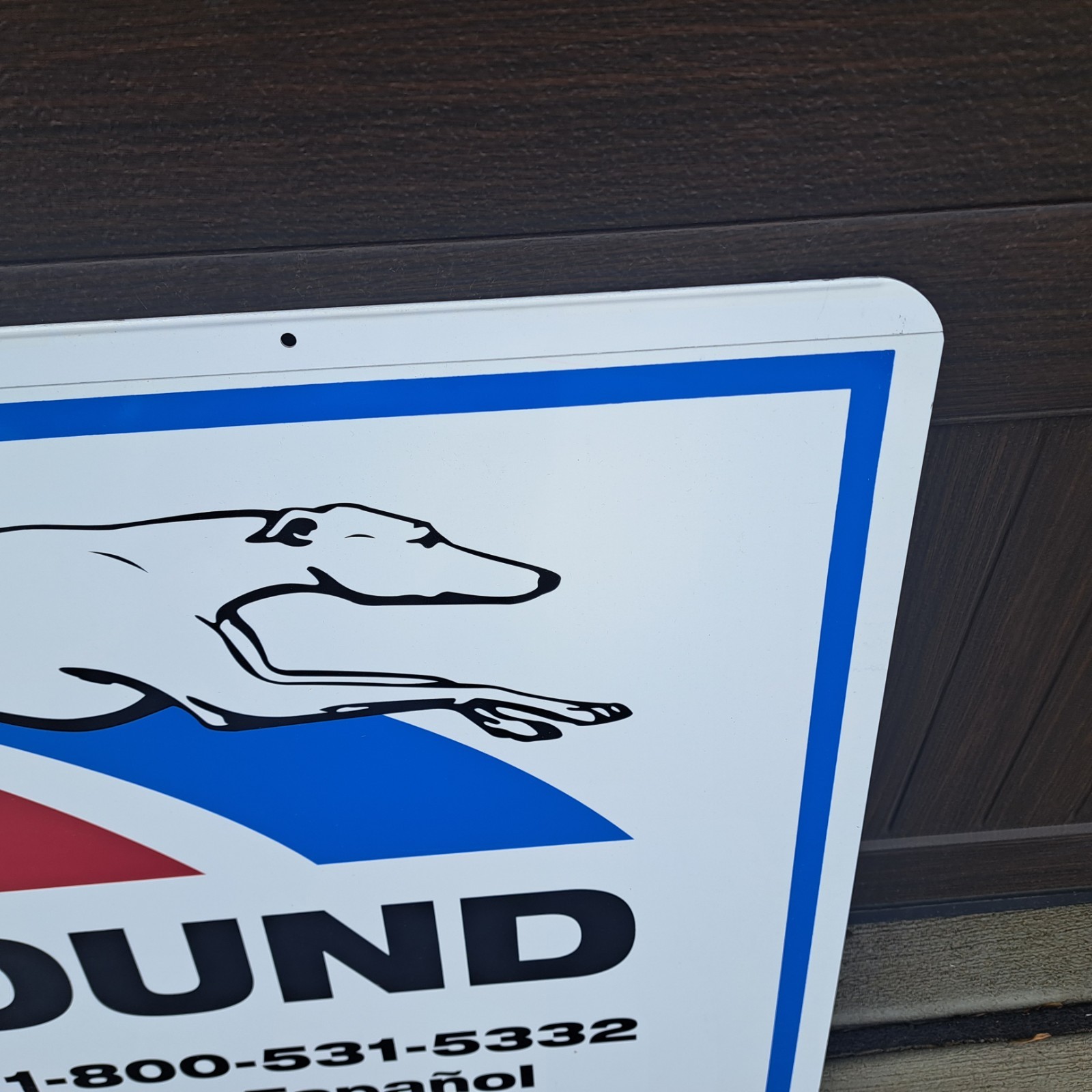 Greyhound Bus Lines Metal Sign 4 x 2′ Vintage Advertising NICE c1990s REAL