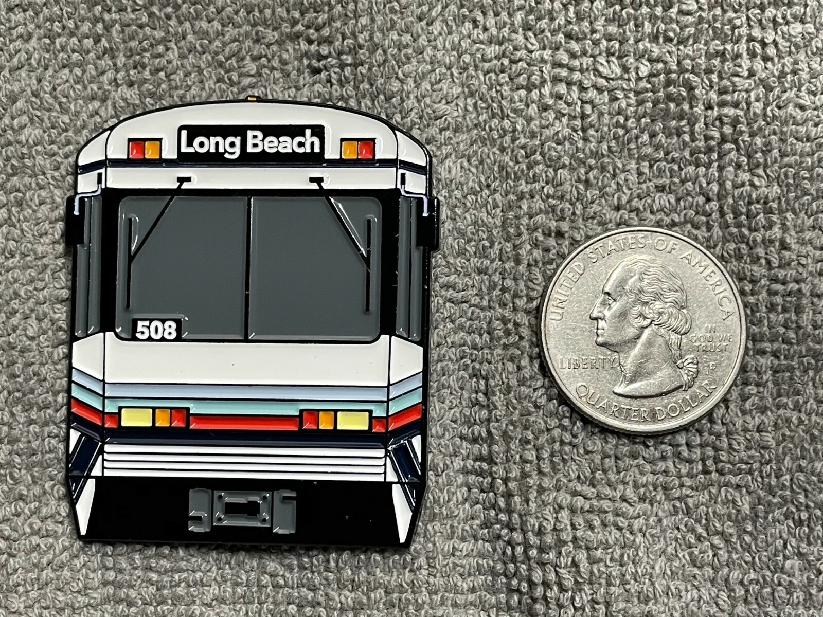 NEW Los Angeles Metro Transit Blue Line Light Rail Pin Long Beach SCRTD LACMTA