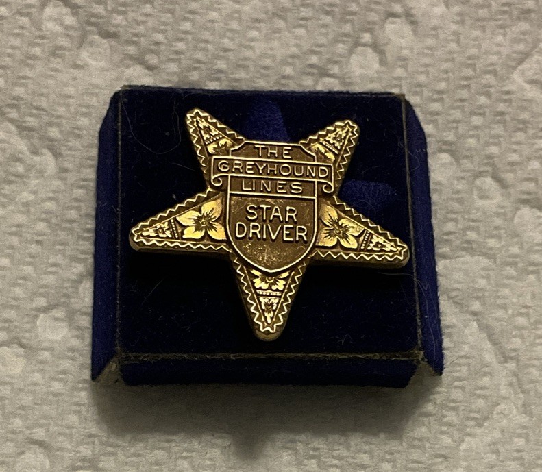 Greyhound Lines Star Driver Service Pin