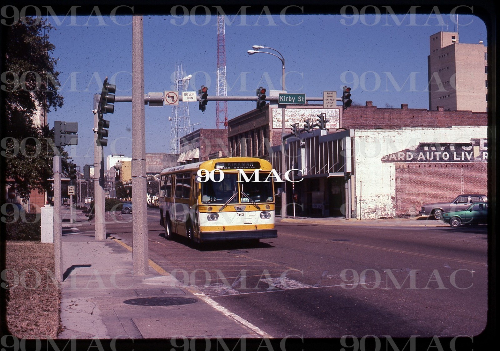 LAKE CHARLES TRANSIT. TMC BUS #183. Lake Charles (LA). Original Slide 1985.