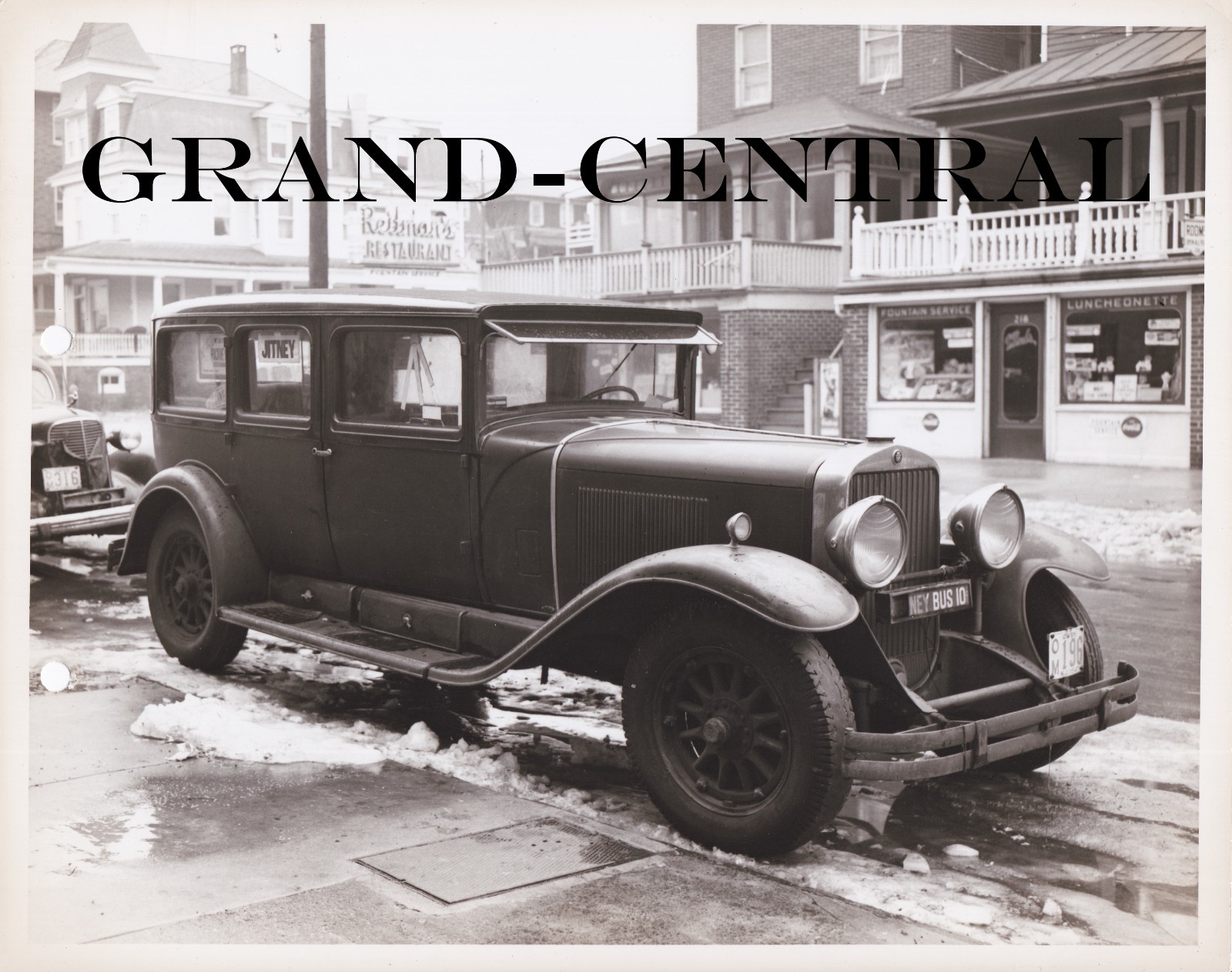 VINTAGE ATLANTIC CITY JITNEY SERVICE BUS PHOTO 196 ATLANTIC CITY NEW JERSEY NJ