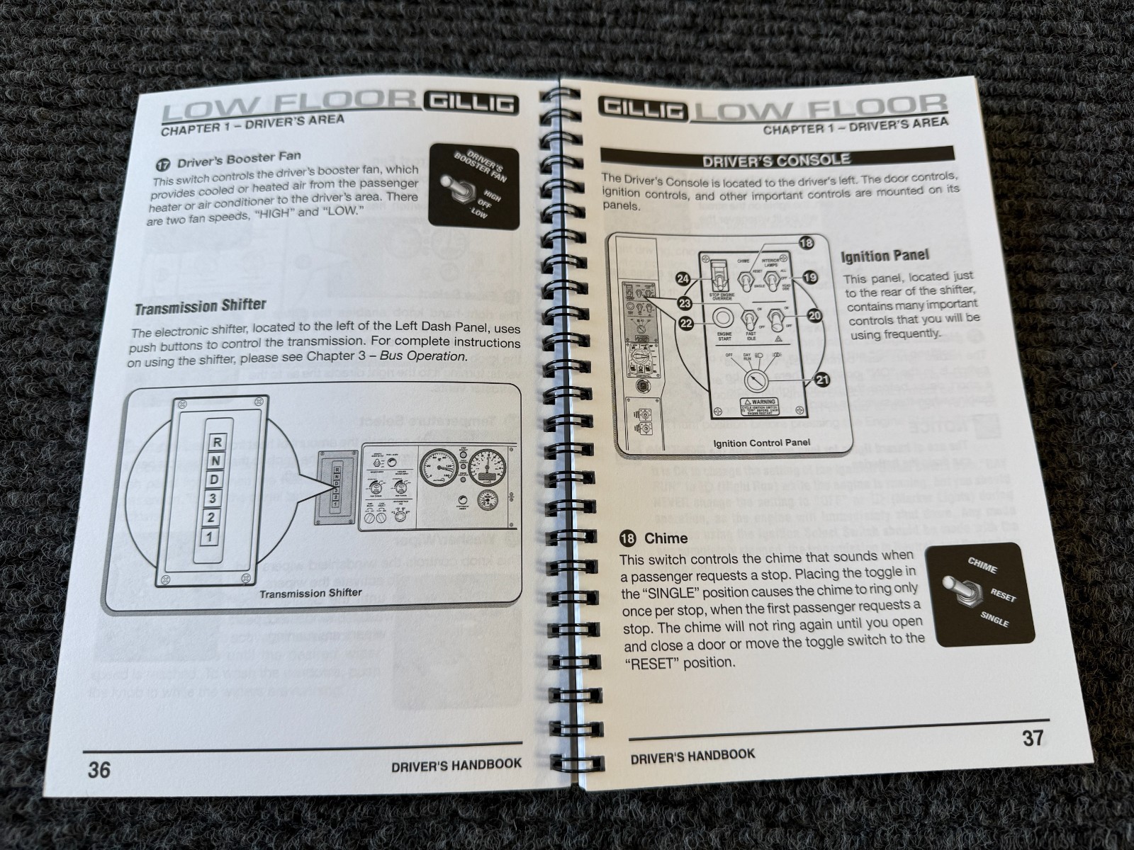 Gillig Low Floor Driver’s/Operator’s Handbook – SamTrans 600 Series – 2017
