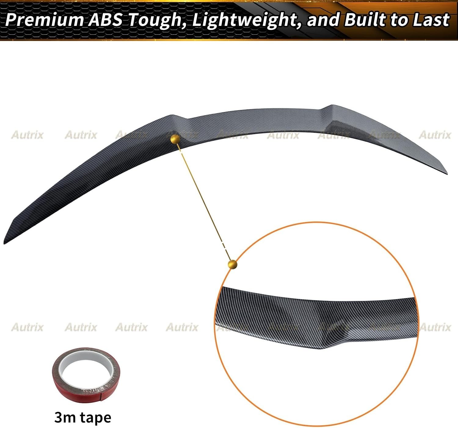 Rear Trunk Spoiler Compatible with 2012-2026 Tesla Model S All Models
