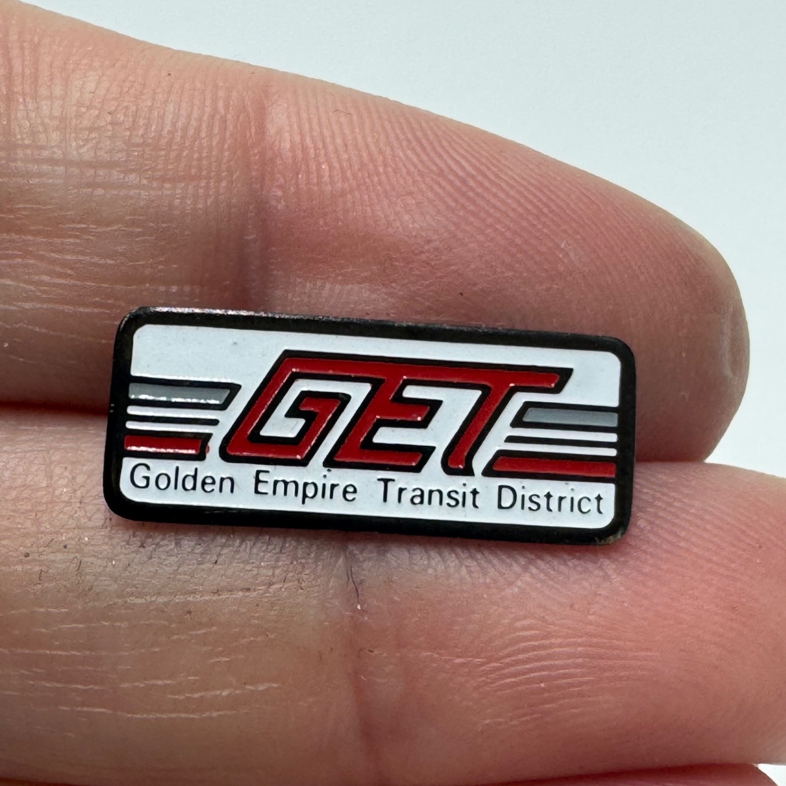 GET Golden Empire Transit District Logo Enamel Lapel Pin