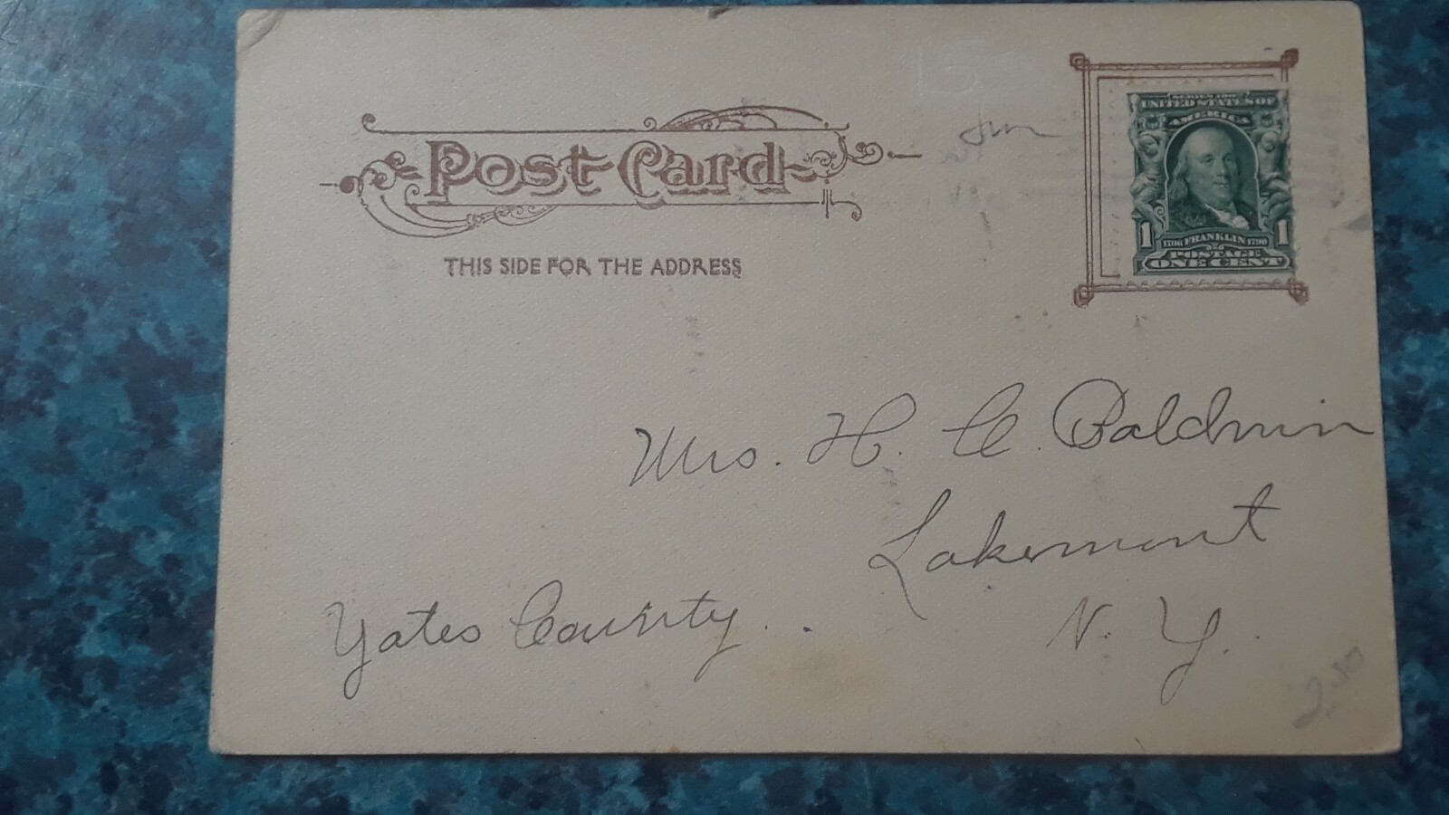 VTG 1910 PHILA AUTO CO TOUR SIGHT SEEING MOTOR COACH BUS POSTCARD