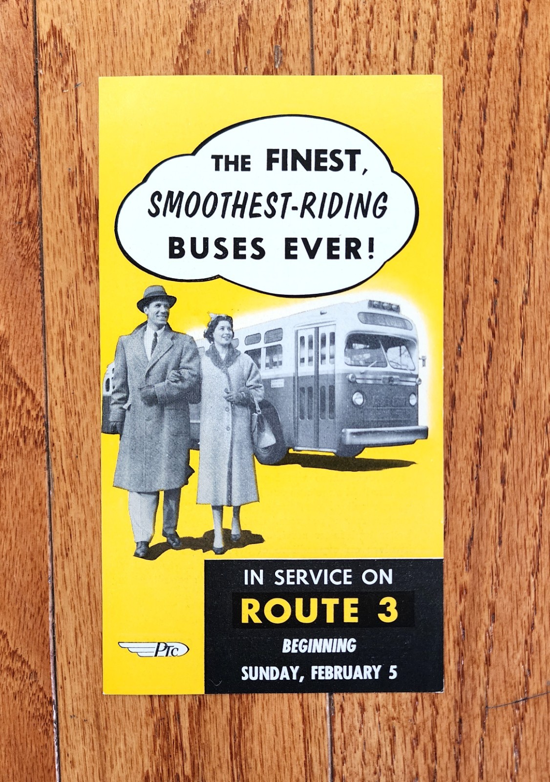 1956 PTC PHILADELPHIA TRANSPORTATION CO NEW BUSES BROCHURE BUS ROUTE 3 PA