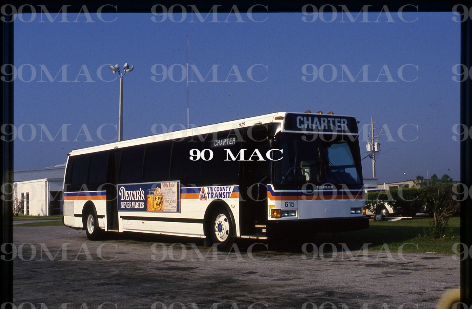 TRI COUNTY TRANSIT. GRUMMAN 870 #615. Orlando (FL). Original Slide 1985.