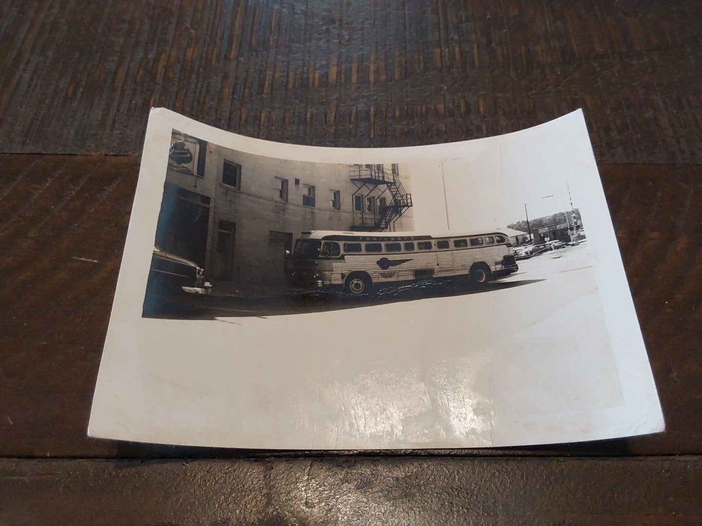 Continental American Buslines Inc 1950s Bus Photo Trailways Bus