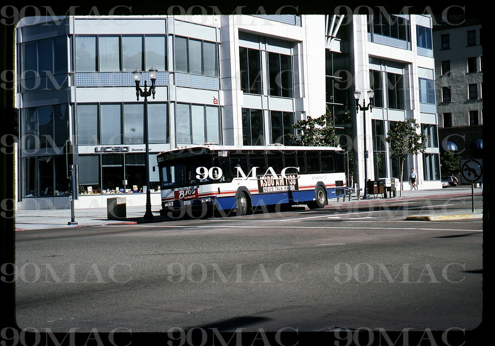 SDT-MTS. GILLIG BUS #313. San Diego (CA). Original Slide 1993.