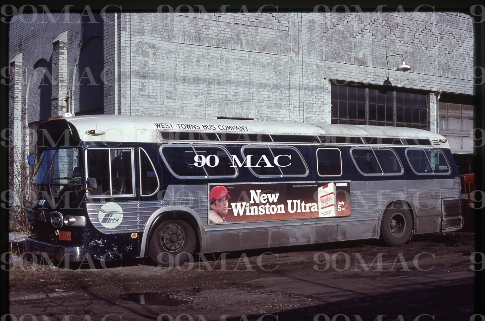 RTA. GM COACH BUS #868. Oak Park (IL). Original Slide 1981. West Towns!
