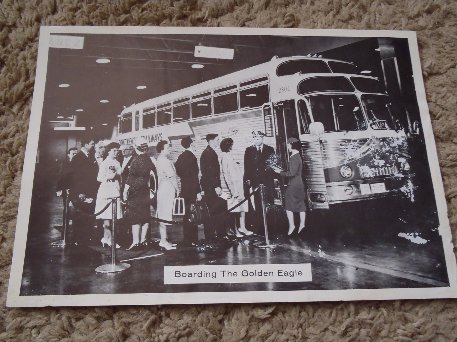 Lot of 8 Trailways Bus Photos/Prints 1920-1960 DT