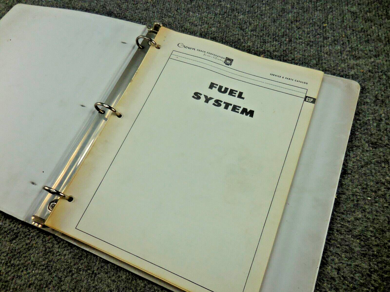 Vintage Factory Crown School Bus Service & Parts Catalog Manual 504 Hall Scott