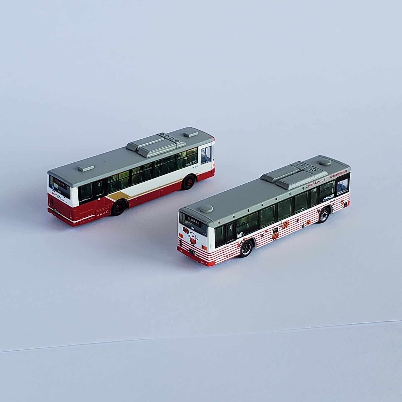 TOMYTEC Bus Collection Hiroshima Bus 70th Anniversary Commemorative Set of 2 Bus