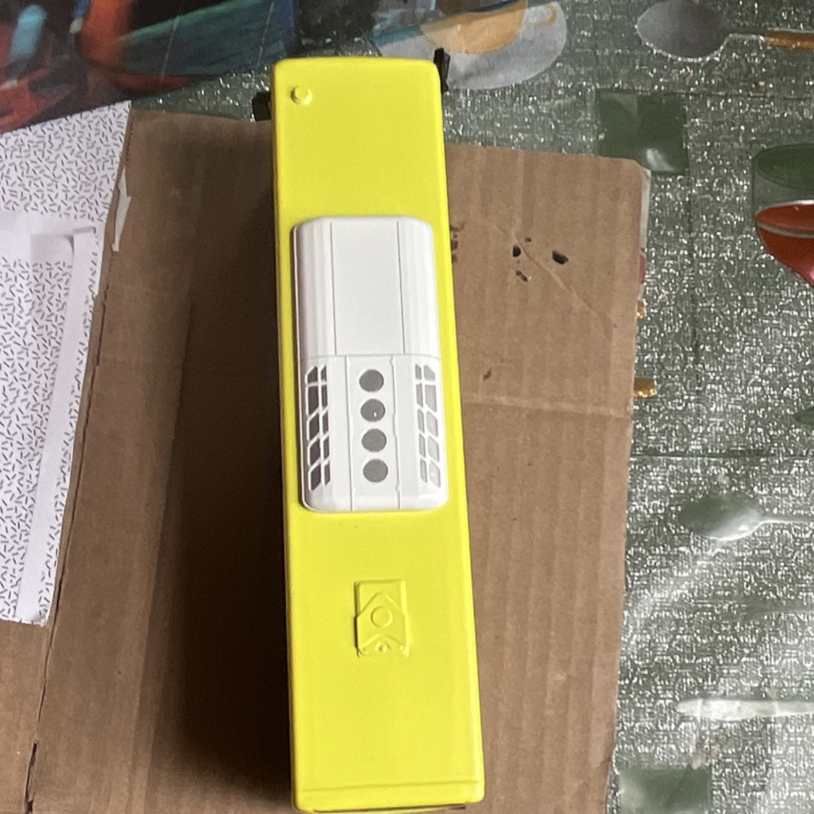 Sunlong Jumbo Bus B2 Diecast Model Yellow Black Route Collectible1:43
