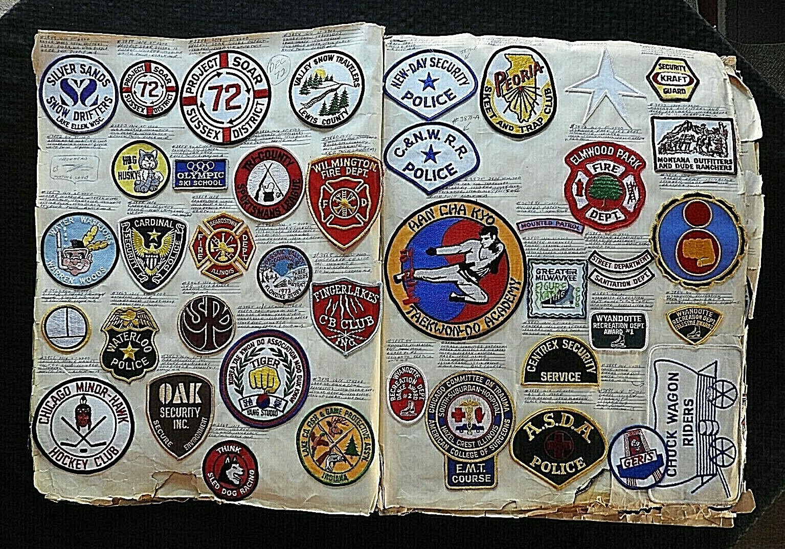 c.1970 “KEESHIN CHARTER SERVICE INC.” CHICAGO IL BUS DRIVER GUARD PATCH