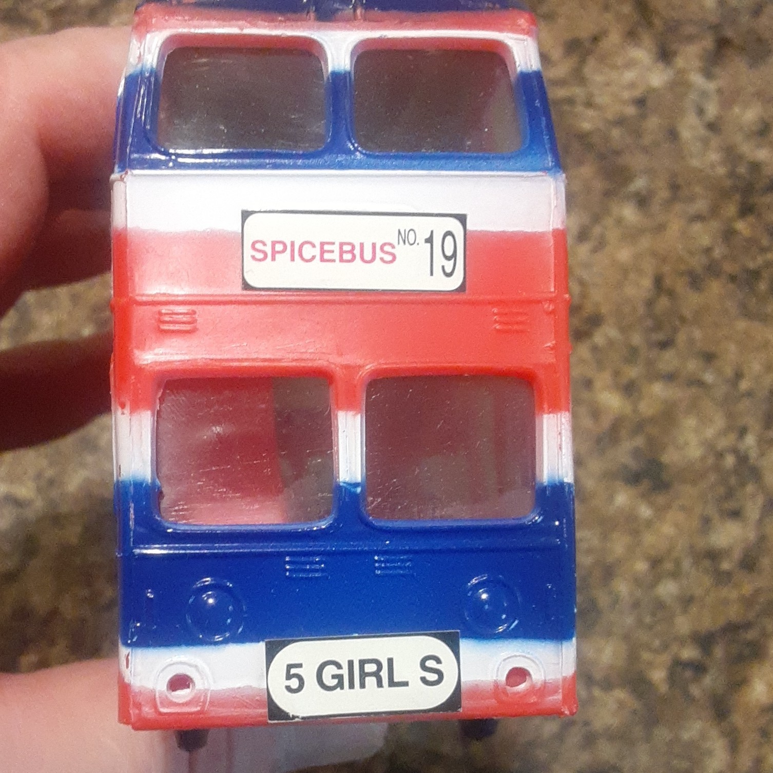 Spiceworld The Movie Spicebus No. 19 5 Girls Double Decker Bus 1997
