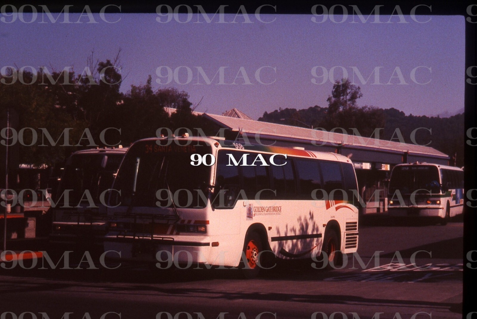 GOLDEN GATE TRANSIT-GGT. GM RTS BUS #508. San Rafael (CA). Original Slide 2008.