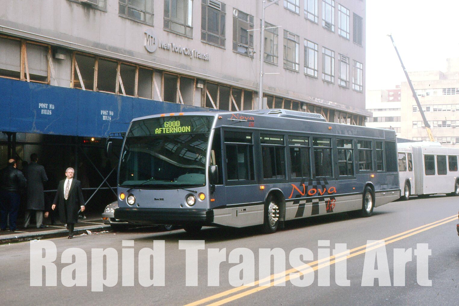 Vintage 1997 Slide New York City Nova Low Floor System LFS Bus Demo Brooklyn NYC