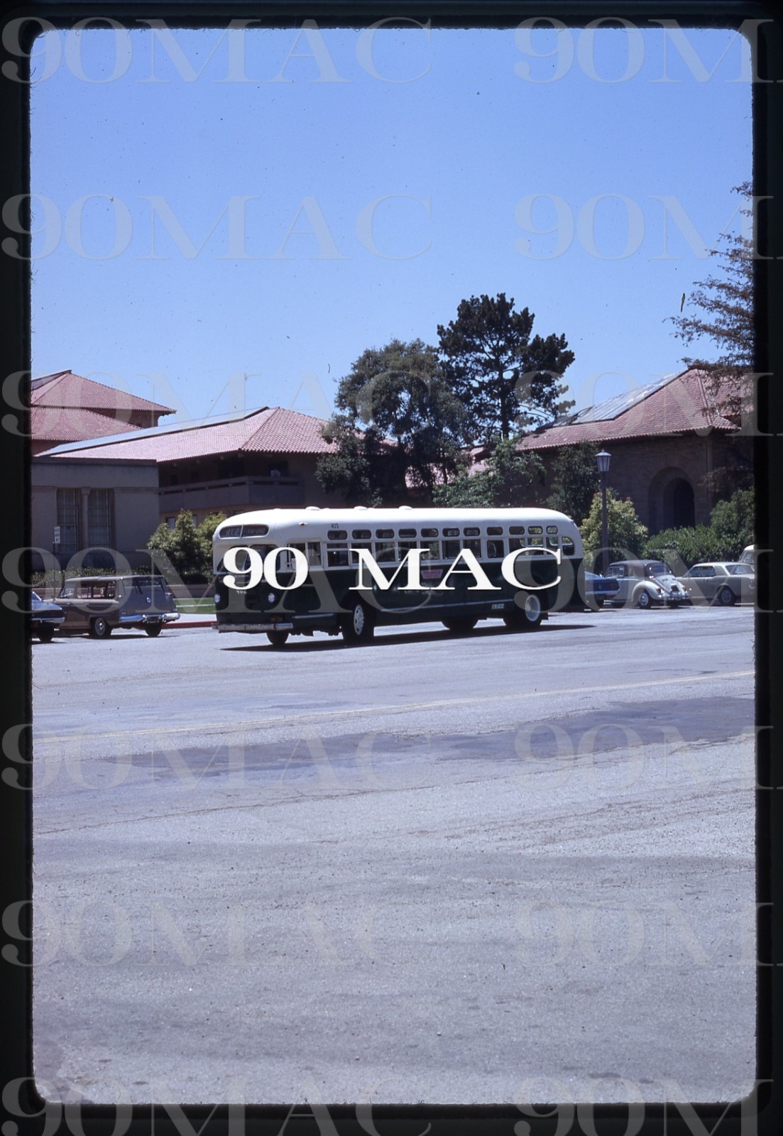 PENINSULA TRANSIT. YELLOW COACH #402. Palo Alto (CA). Original Slide 1970. (E)