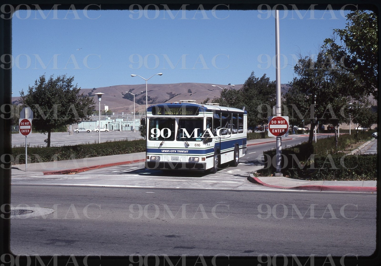 UNION CITY TRANSIT (CA). Bus #616. Original Slide 1997. (A)