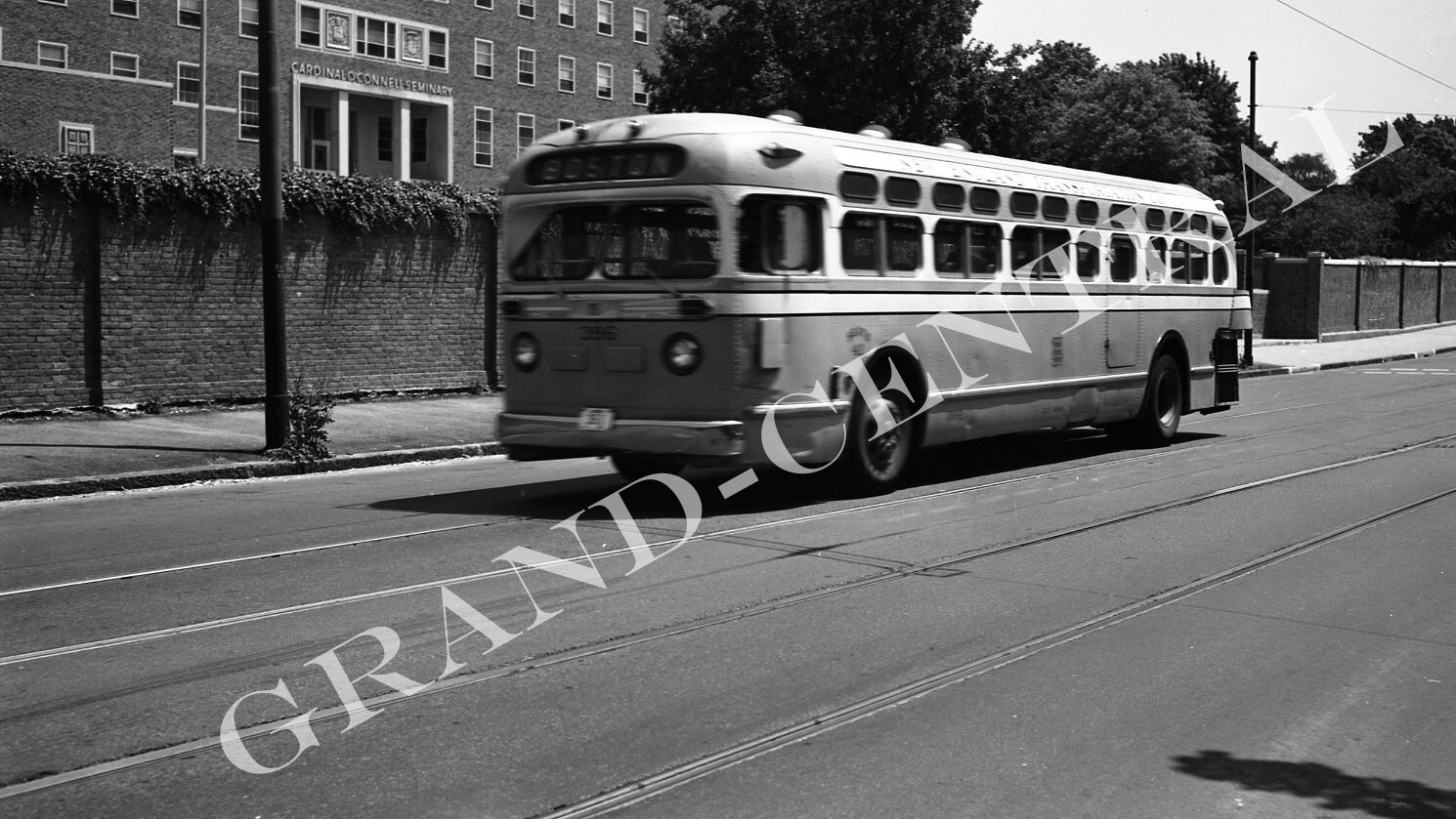 ORIGINAL 1953 NEW ENGLAND TRANSPORTATION CO. BUS NEGATIVE #396 BOSTON MA
