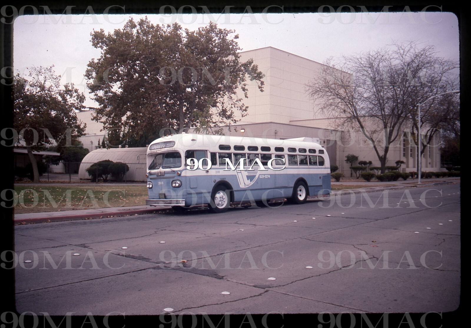 INTRACITY TRANSIT. GM COACH BUS #20118. Modesto (CA). Original Slide 1994. (D)