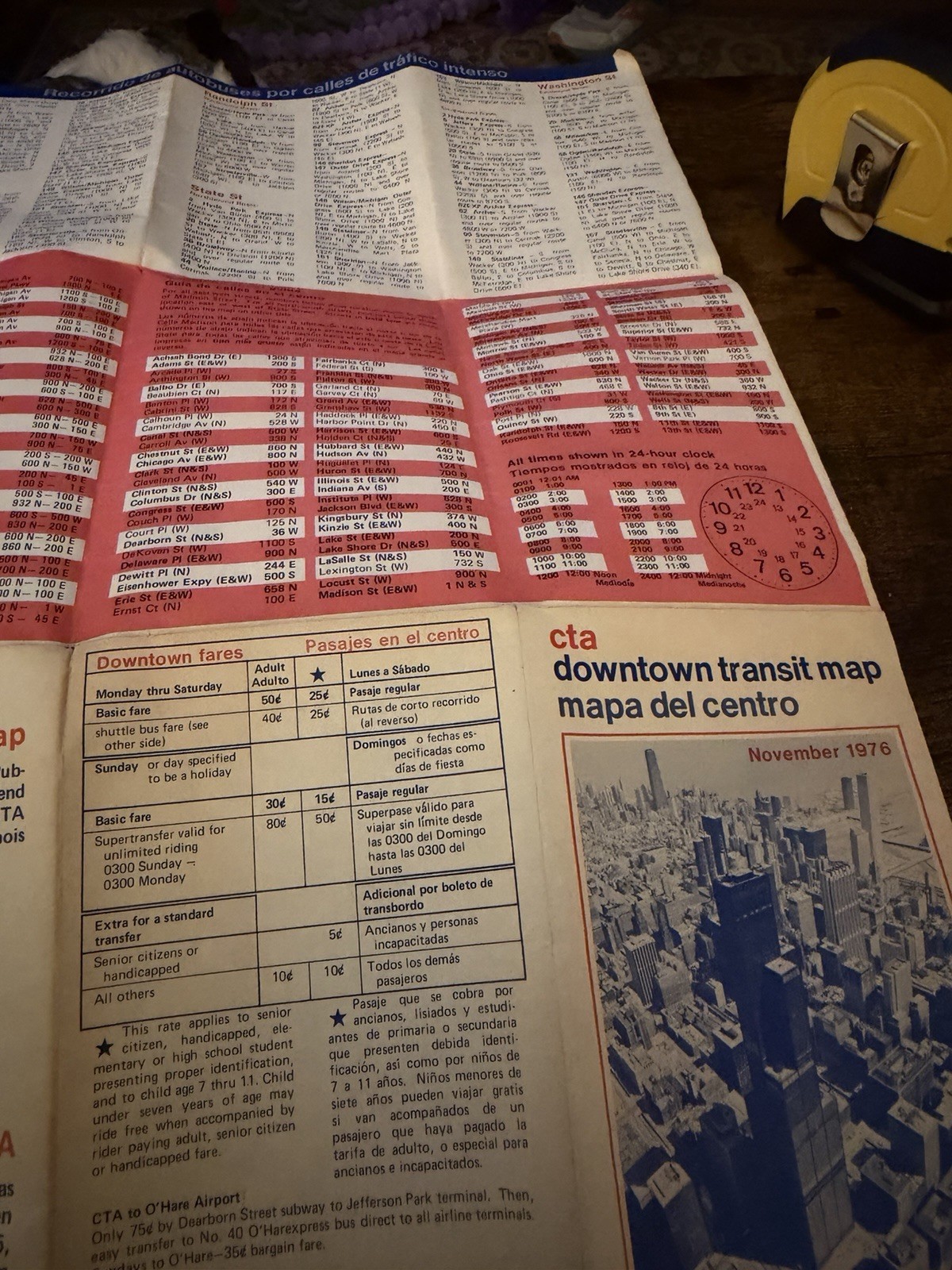 Vintage CTA Chicago Transit Authority Employee Patches And 1976 Transit Map