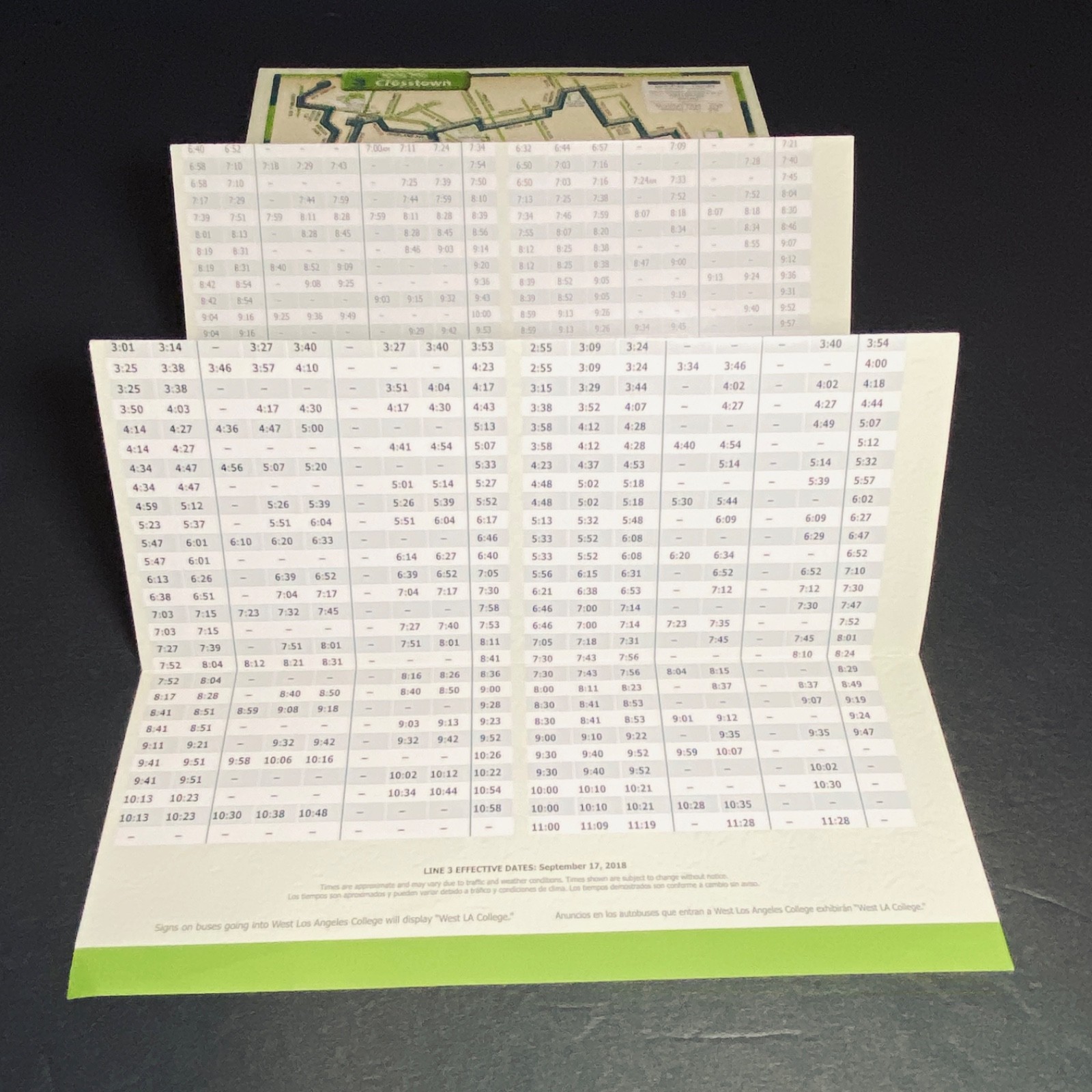Bus Pamphlet Transit 2018 Culver City Route Map Travel Los Angeles Collectors