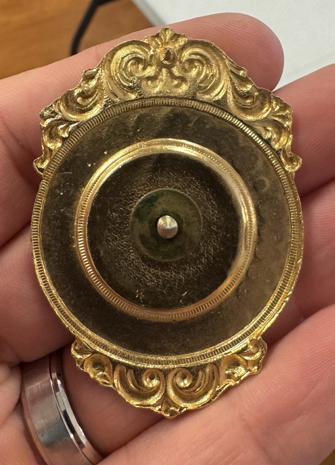 Vintage 1920s Conttrell Bud Lines Operator Metal Hat Badge 2.5″