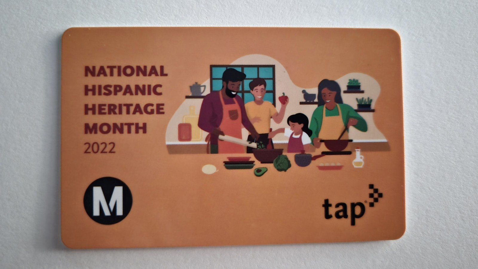 LA Metro Tap Card 2022 National Hispanic Heritage Month, Limited Edition