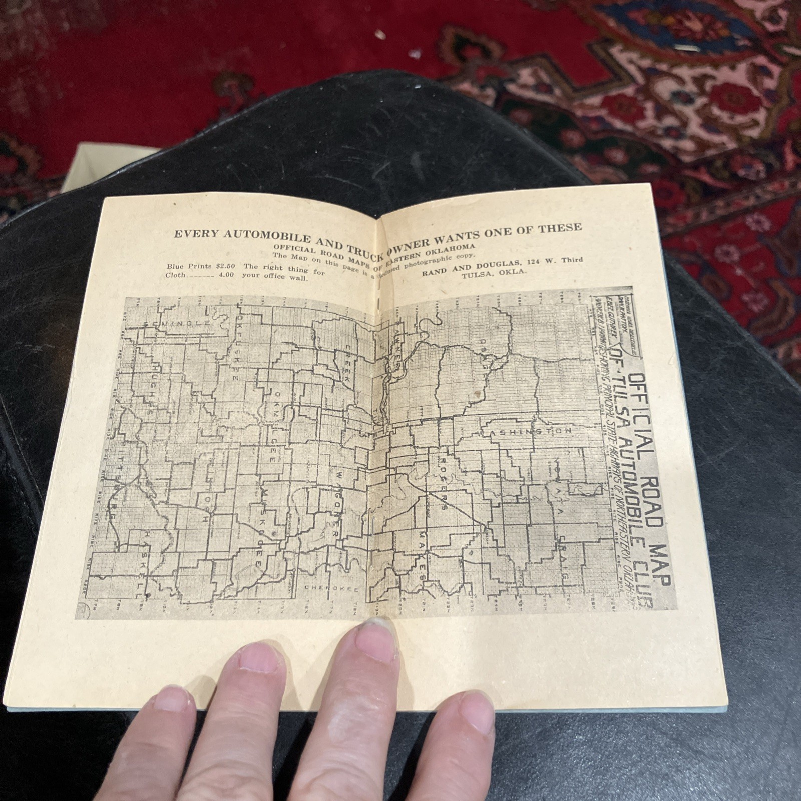 1920’s RD Taxi Rail Fare Guide “From Tulsa To” For March