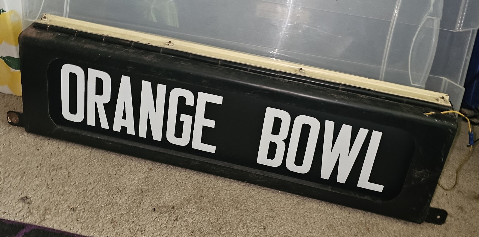 Vintage Roll Sign. Complete! Broward County Transit BCT Florida. Destination