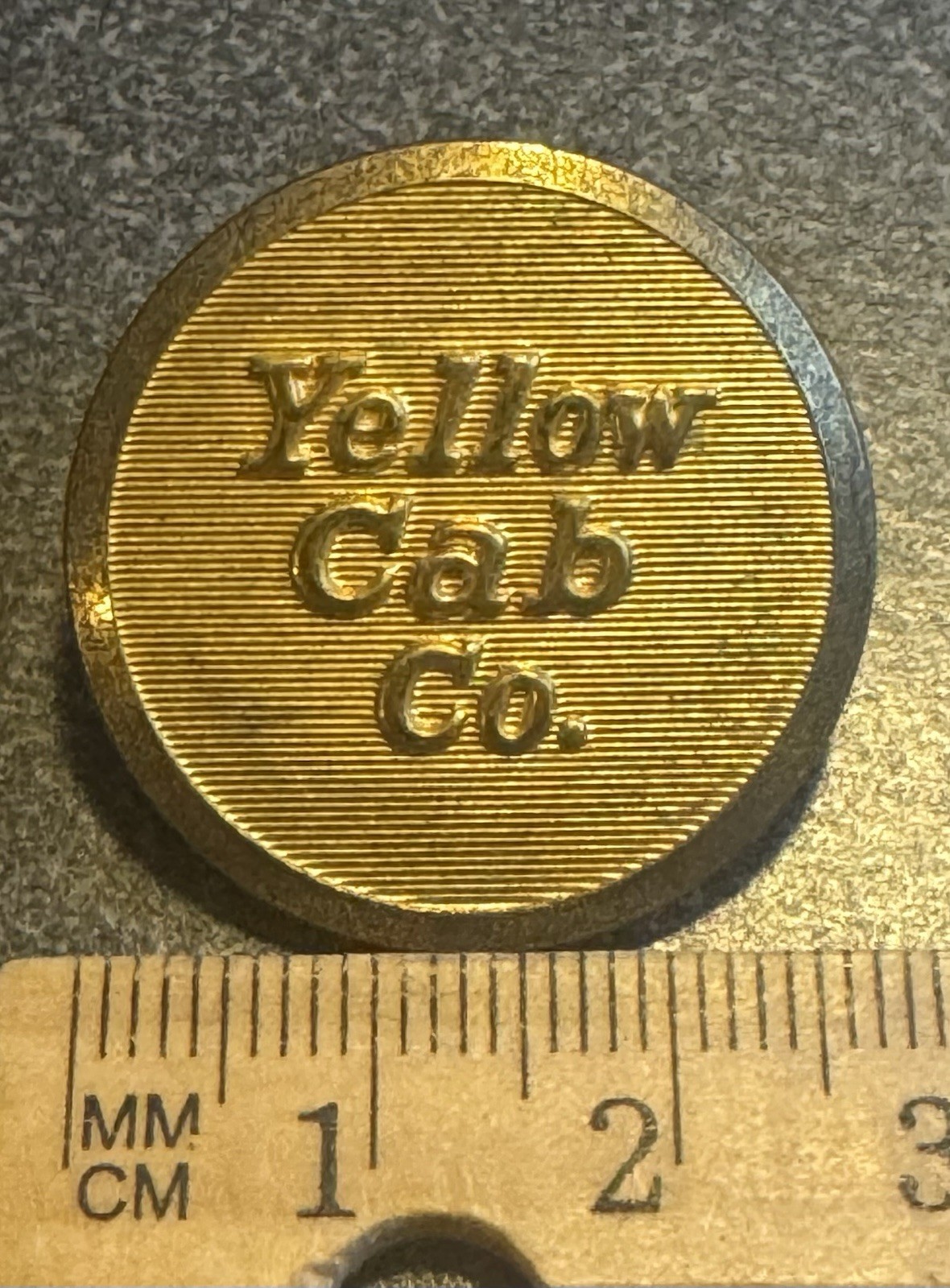 Yellow Cab Co Uniform Buttons – Superior Quality Maker – Lot of 2