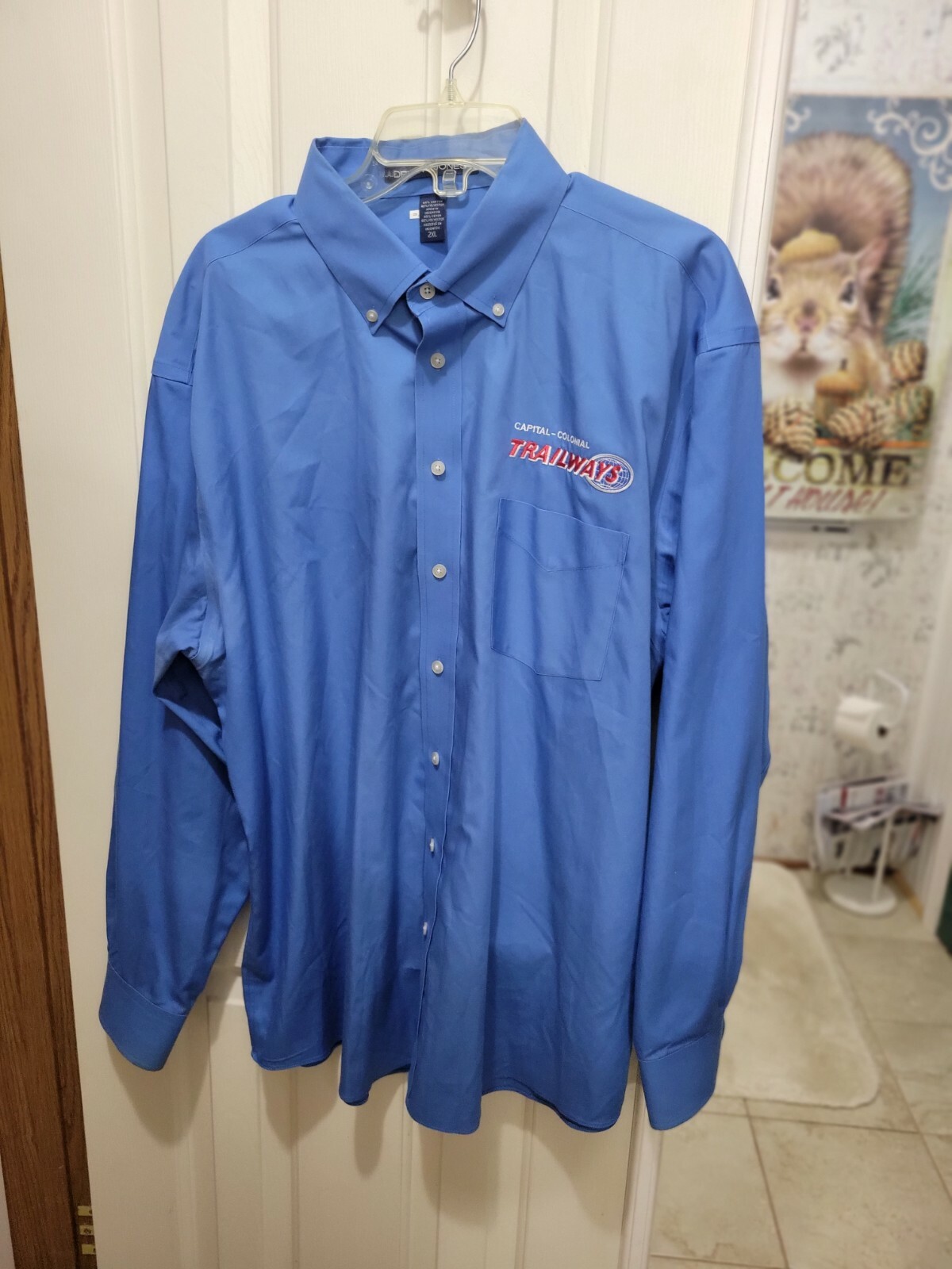 Trailways Capital Colonial Montgomery Alabama bus Driver 2 XL Dress Shirt used