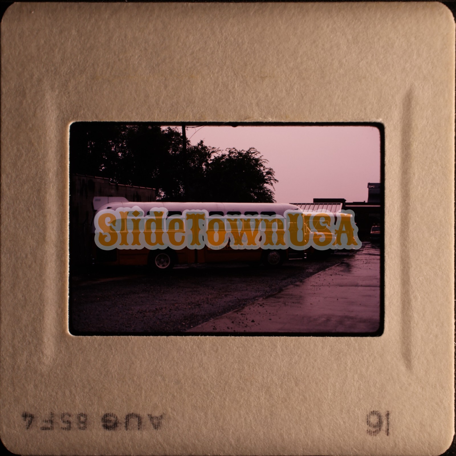 Vtg 1985 Bus Slide WANS FM-107 Bill Y1Q026