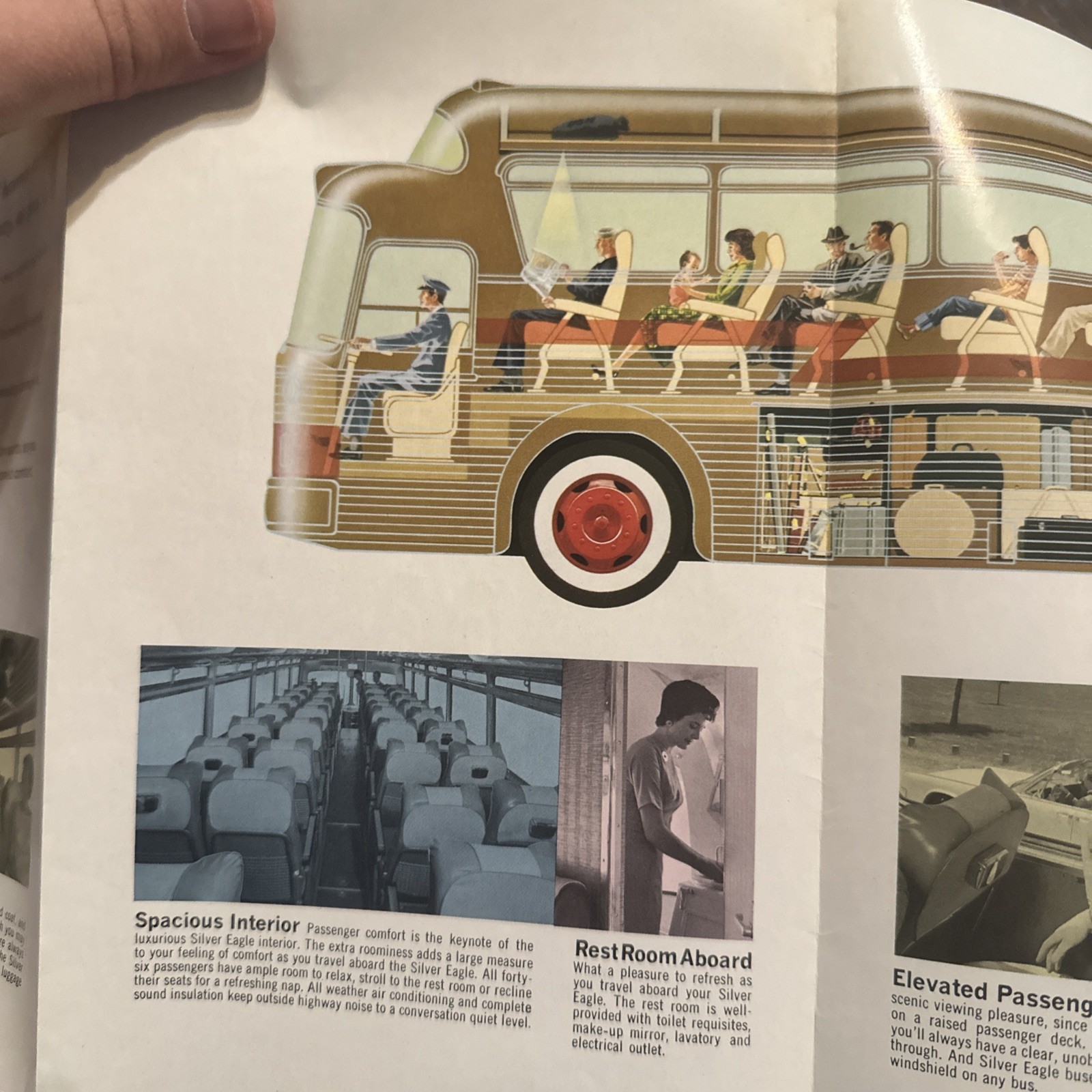 Vintage Continental Trailways Silver Eagle Coach Bus Advertising Brochure