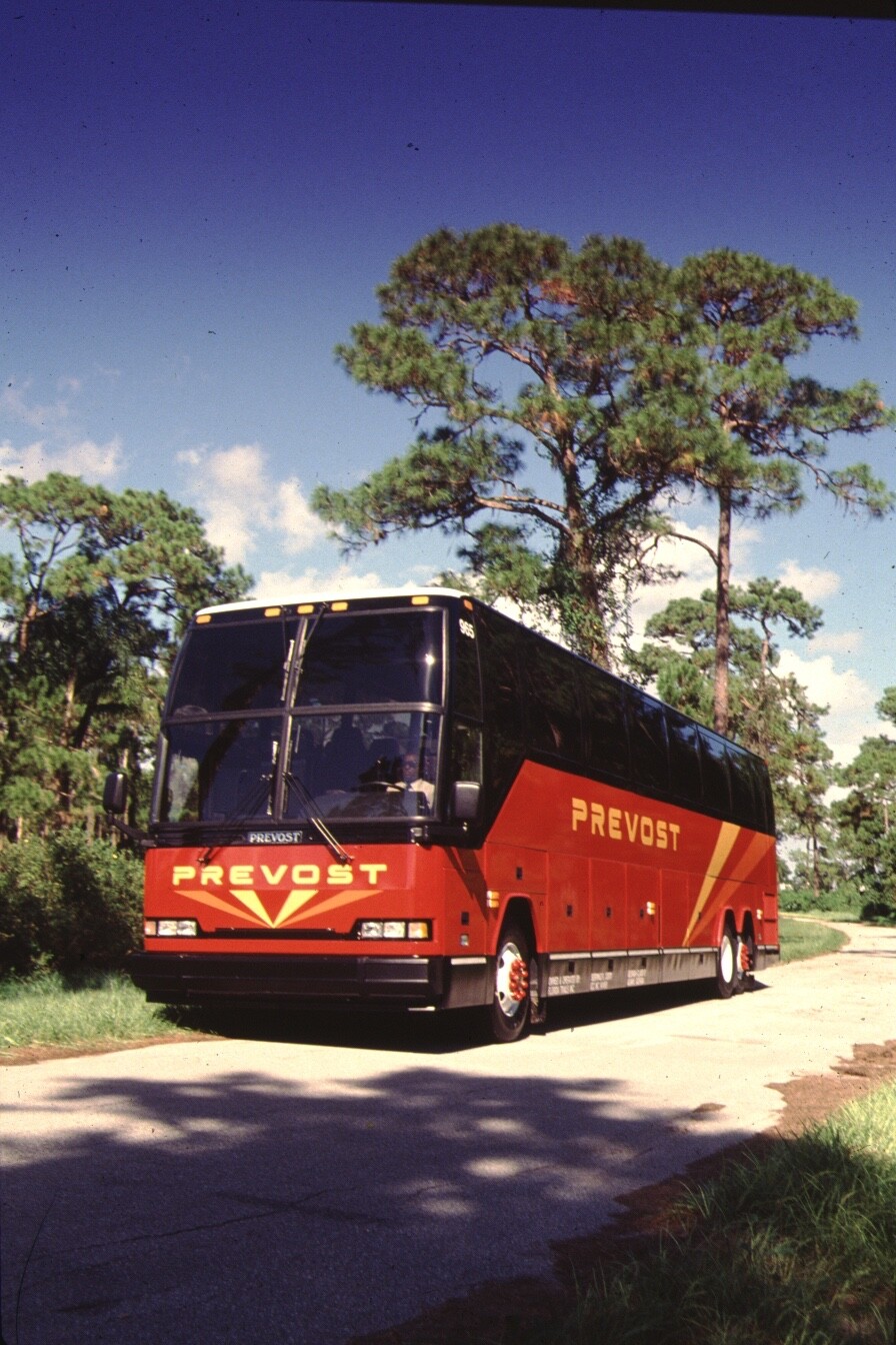 Prevost bus original slide